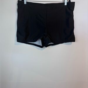 SHEIN Black Swim Shorts 4XL – Plus Size High-Waist Swim Bottoms